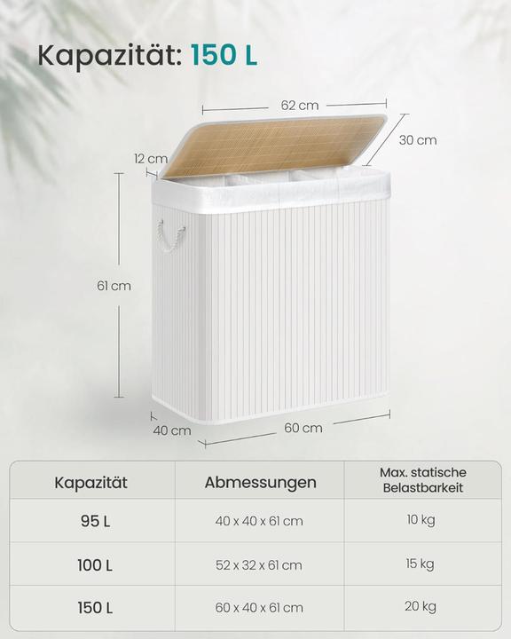 Produktbild Songmics Dörty (150 l)
