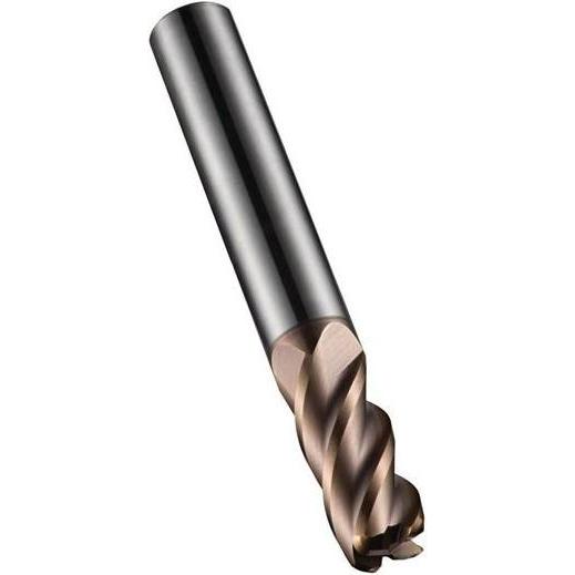 Dormer, Fräser, Schaftfräser S523 Nenn-Ø 8 mm Radius 0,5 mm HM TiSiN 40 ° Schneidenanzahl 4