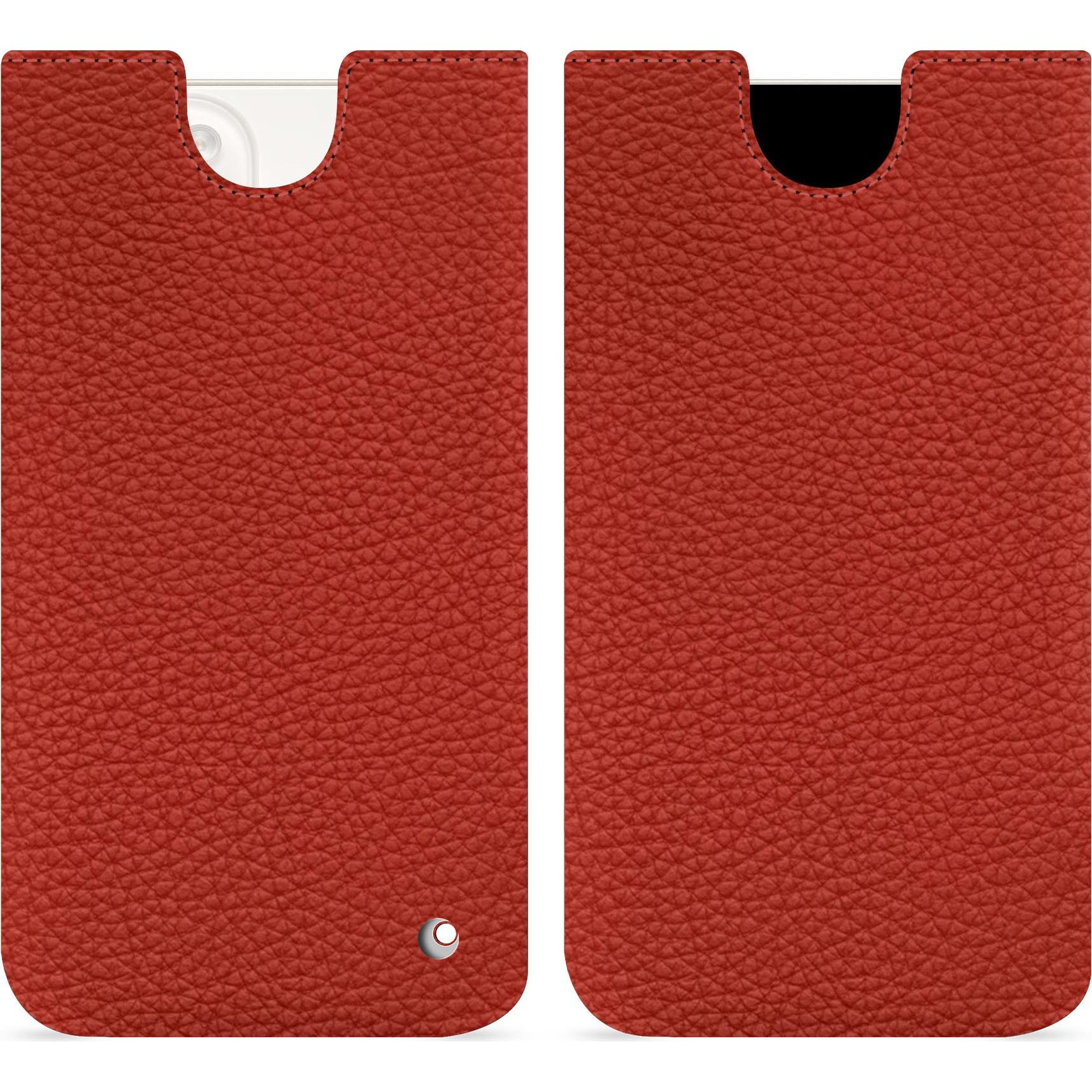 Noreve Lederschutzhülle (Apple iPhone 15 Plus), Smartphone Hülle, Orange
