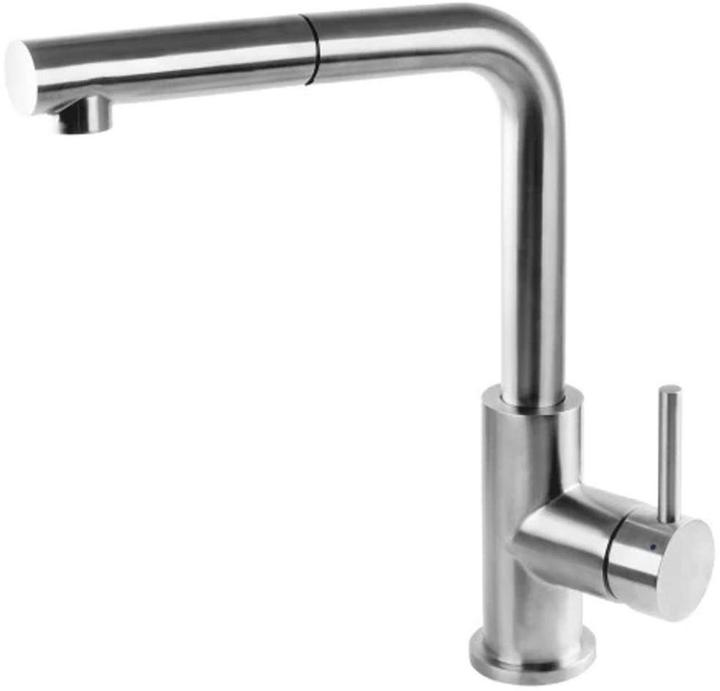 Omnires Albany Küchenarmatur mit ausziehbarem Auslauf, Nickel