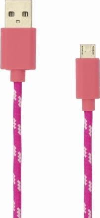 Actual product image Sbox USB->Micro USB 1M USB-1031P pink (1 m, USB 2.0)