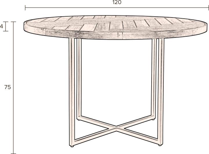Actual product image Dutchbone Class (120 x 120 x 75 cm)