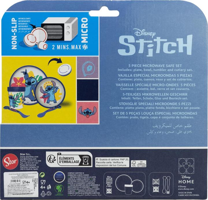 Actual product image Stor Stitch - Premium Geschirr-Set 5-teilig, rutschfest