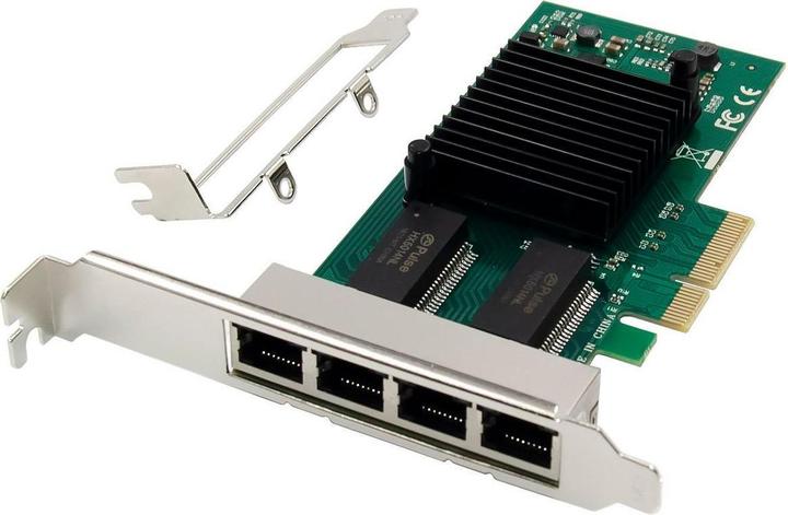 MicroConnect Network Card PCIe x4 I350-T4 (PCIe)