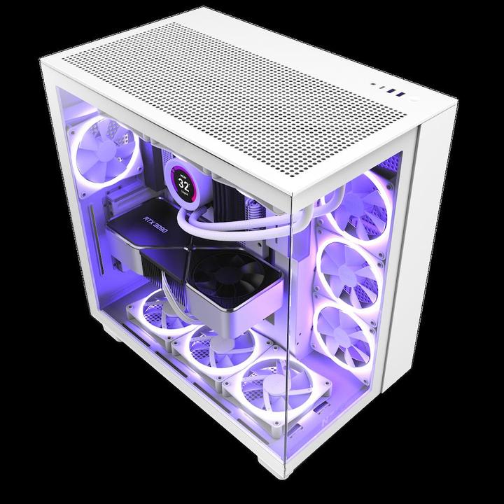 Actual product image NZXT H9 All white (mATX, Mini-ITX, ATX)
