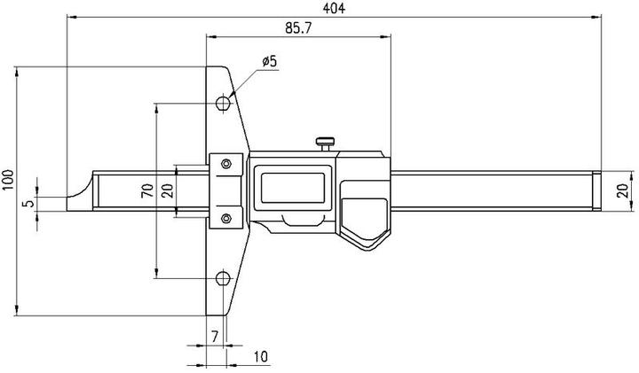 Produktbild Mitutoyo Tiefenmessschieber (30 cm)