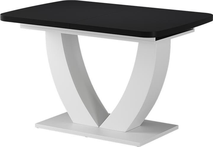 Actual product image Vicco Esstisch Fenaro, Schwarz/Weiss/Weiss, 120 x 80 cm ausziehbar