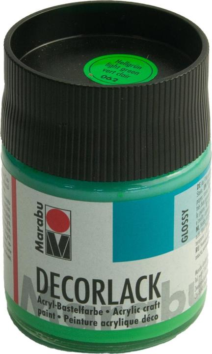 Actual product image Marabu Acrylic lacquer "Decorlack", light green, 50 ml, in jar (Light green, 50 ml)