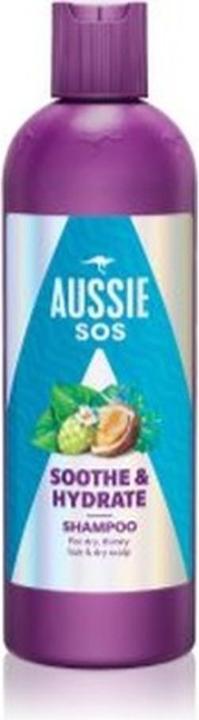 Produktbild Aussie Sos Sooth Hydrate Shampoo 300 Ml (300 ml, Flüssiges Shampoo)