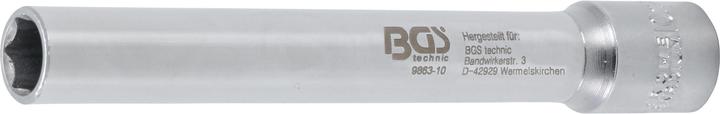 Produktbild BGS Steckschlüssel-Einsatz Sechskant, extra tief Antrieb Innenvierkant 10 mm (3/8") 10 mm (10 mm)