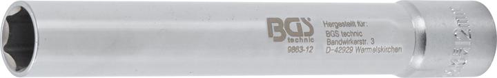 Image du produit BGS Douille, hexagonale, extra longue transmission par carré femelle 10 mm (3/8") 12 mm (12 mm)