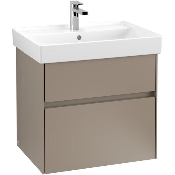Villeroy & Boch, Waschbeckenunterschrank, V&B Waschtischunterschrank COLLARO 604x546x444mm Glossy White (60.5 x 44.5 x 5...