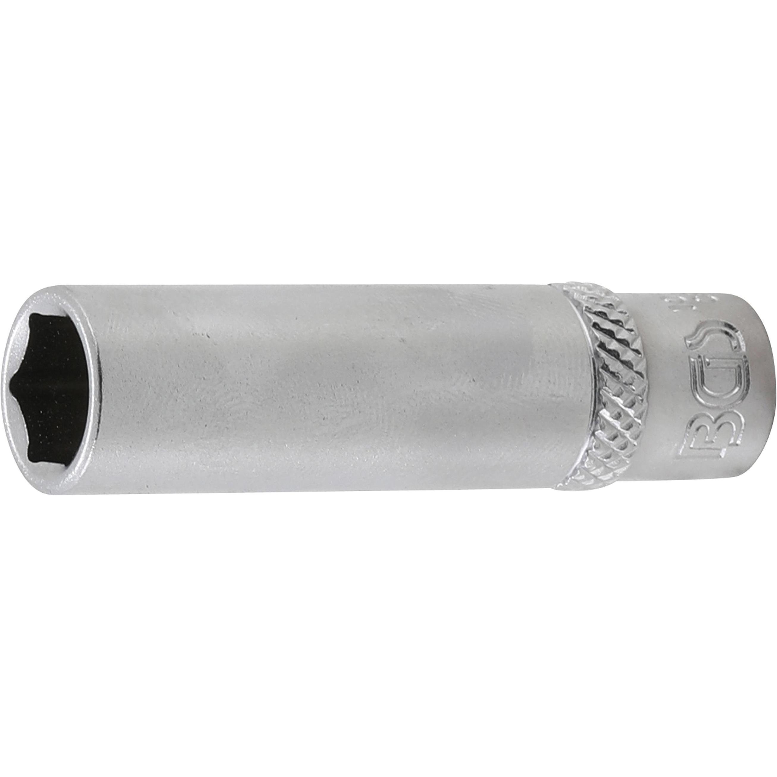 BGS, Steckschlüssel + Stecknuss, Steckschlüssel-Einsatz Sechskant, tief Antrieb Innenvierkant 6,3 mm (1/4") SW 9 mm (9 m...