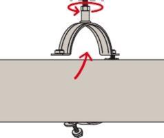 Actual product image Fischer Solid pipe clamp FRSMN 88-94 M10/M12 (94 mm)