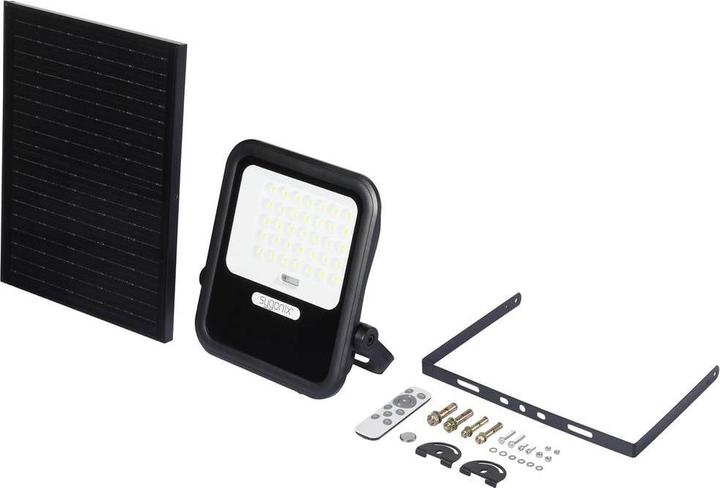 Produktbild Sygonix SY-6313014 Solar-Wandstrahler 20 W Warmweiss Schwarz (2000 lm, IP44)