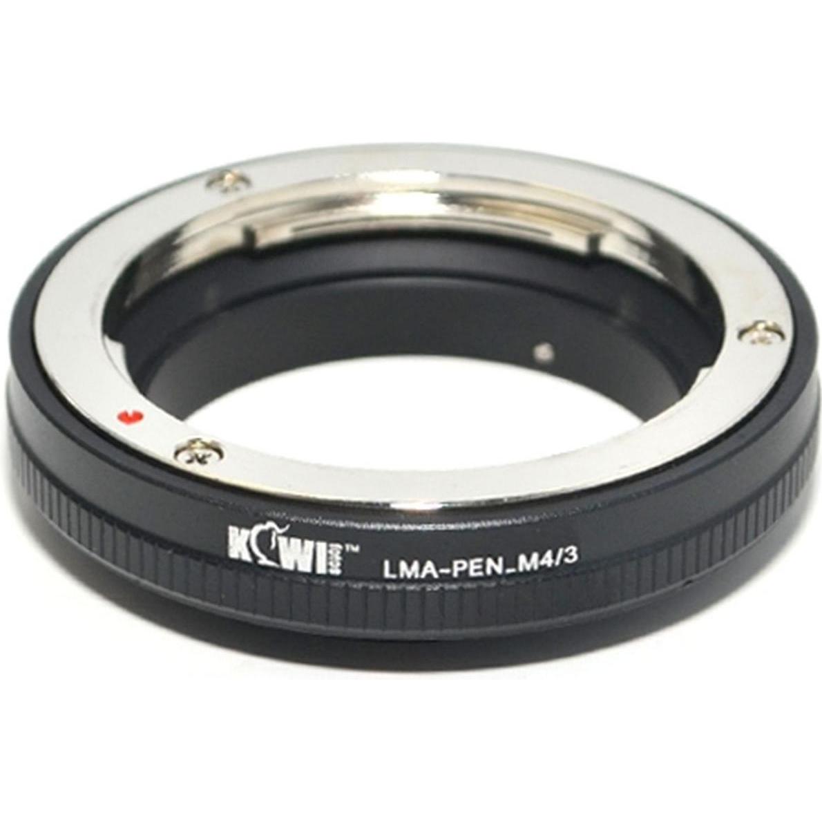 Kiwi Adattatore per attacco obiettivo fotografico (LMA PEN M4/3), Adattatore per obiettivi, Nero