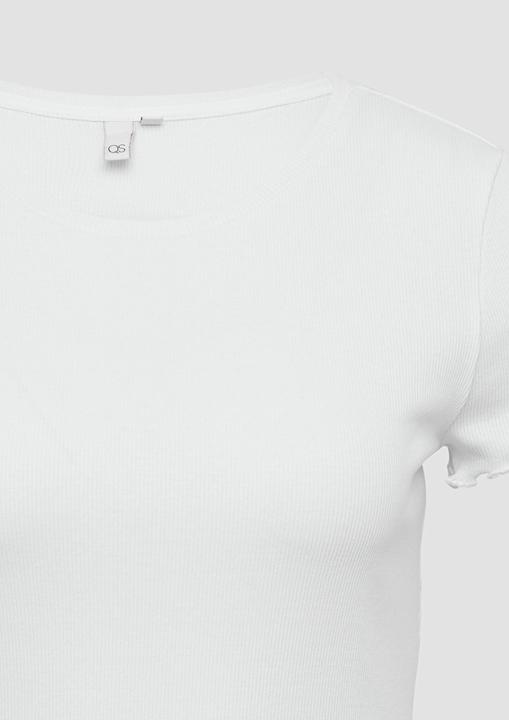 Produktbild S.Oliver T-Shirt Verkürztes Rippshirt mit Rundhalsausschnitt (XXL)
