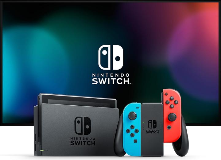 Actual product image Nintendo Switch Console - Neon Blue/Neon Red Switch Sports Set + 12 Months NSO (Switch)