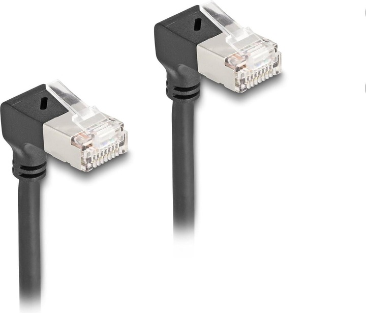 Immagine prodotto Delock Cavo di rete RJ45 Cat.6A S/FTP Slim 90° inferiore / inferiore (S/FTP, CAT6a, 5 m)