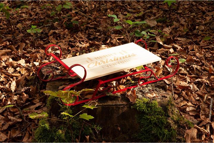 Actual product image Natura Punto Serving Tray Christmas Sleigh