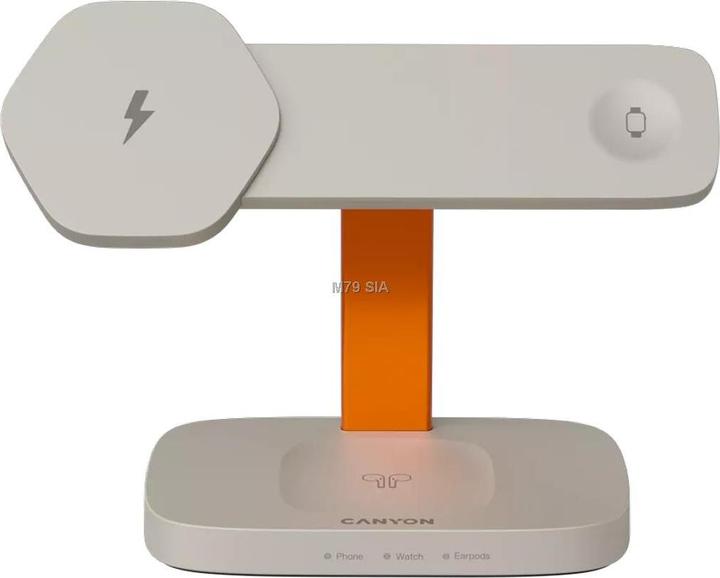 Produktbild Canyon WCS-310 - Hexagon 310 - 3in1 - wireless Qi charging station for 3 devices simultaneous (24 W)