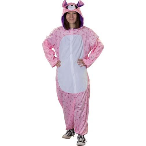 MICA Festival Kostüm - Bär pink - für Erwachsene - Einheitsgrösse (One Size)
