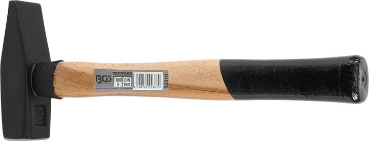 Actual product image BGS Machinist's Hammer Hickory Handle DIN 1041 1000 g (1197 g)