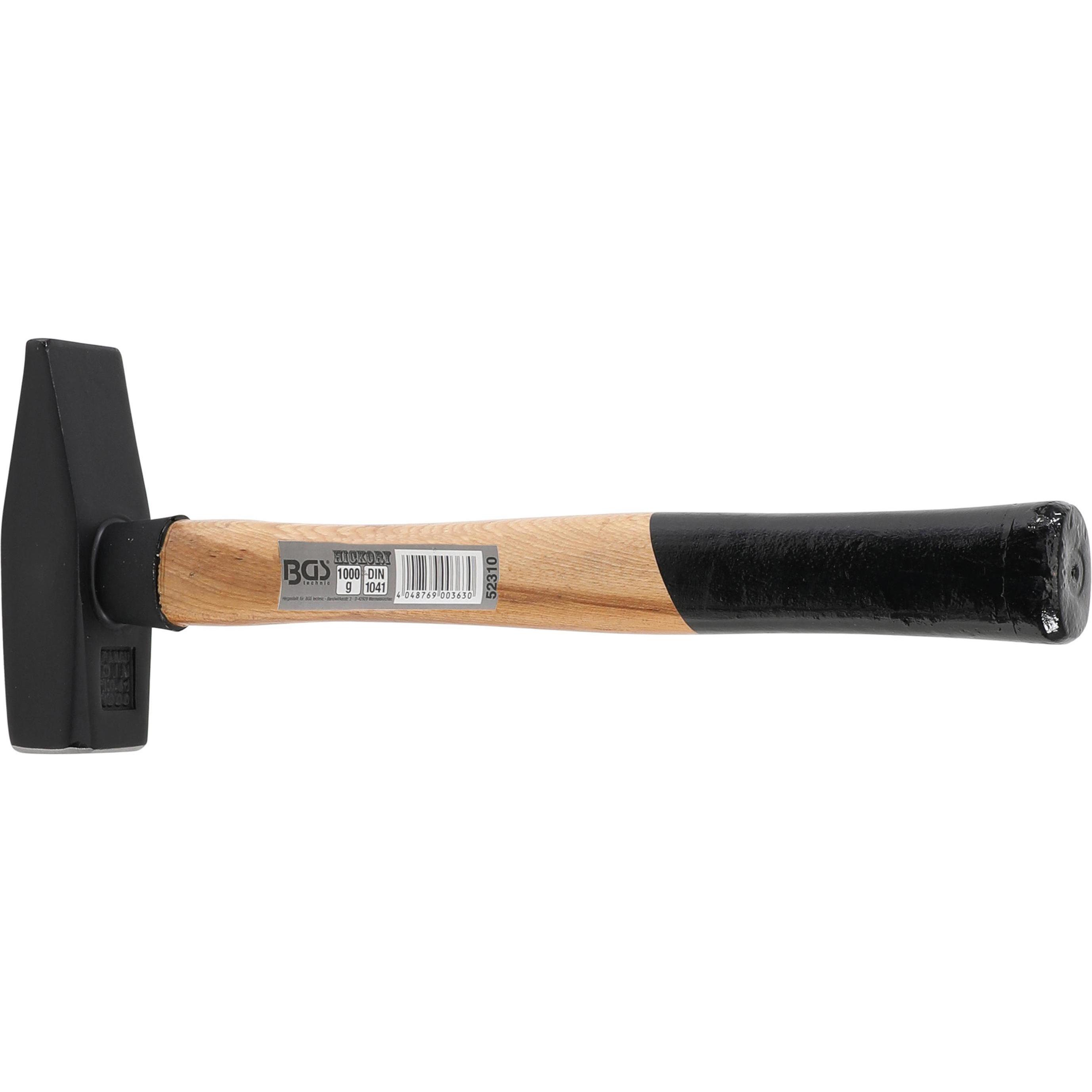 BGS, Hammer, Schlosserhammer Hickory-Stiel DIN 1041 1000 g (1197 g)
