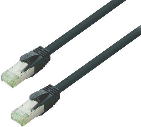 Actual product image Nambo Kupfer-Patchkabel Cat.6a S/FTP (ISO/IEC) LSZH High Quality schwarz 0,30 m (CAT6, 0.30 m)