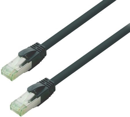 Produktbild Nambo Kupfer-Patchkabel Cat.6a S/FTP (ISO/IEC) LSZH High Quality schwarz 0,30 m (CAT6, 0.30 m)