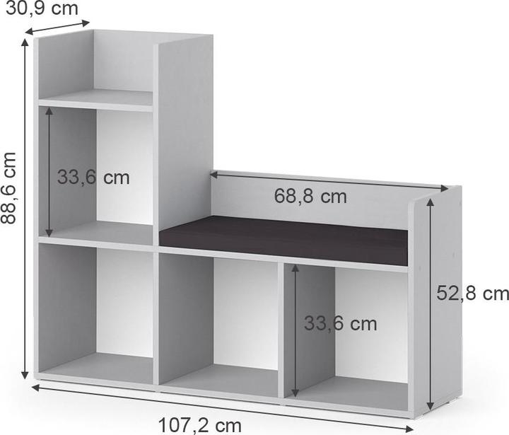 Produktbild Vicco Luigi (107.20 x 30.90 x 88.60 cm)