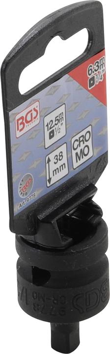 Image du produit BGS Adaptateur de clé à douille à choc femelle 12,5 mm (1/2") - mâle 6,3 mm (1/4") (1/2")