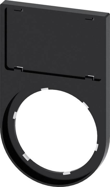 Produktbild Siemens Label holder, rounded bottom, black