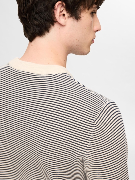 Produktbild Selected Homme Gestreifter Rundhals Strickpullover (XXL)