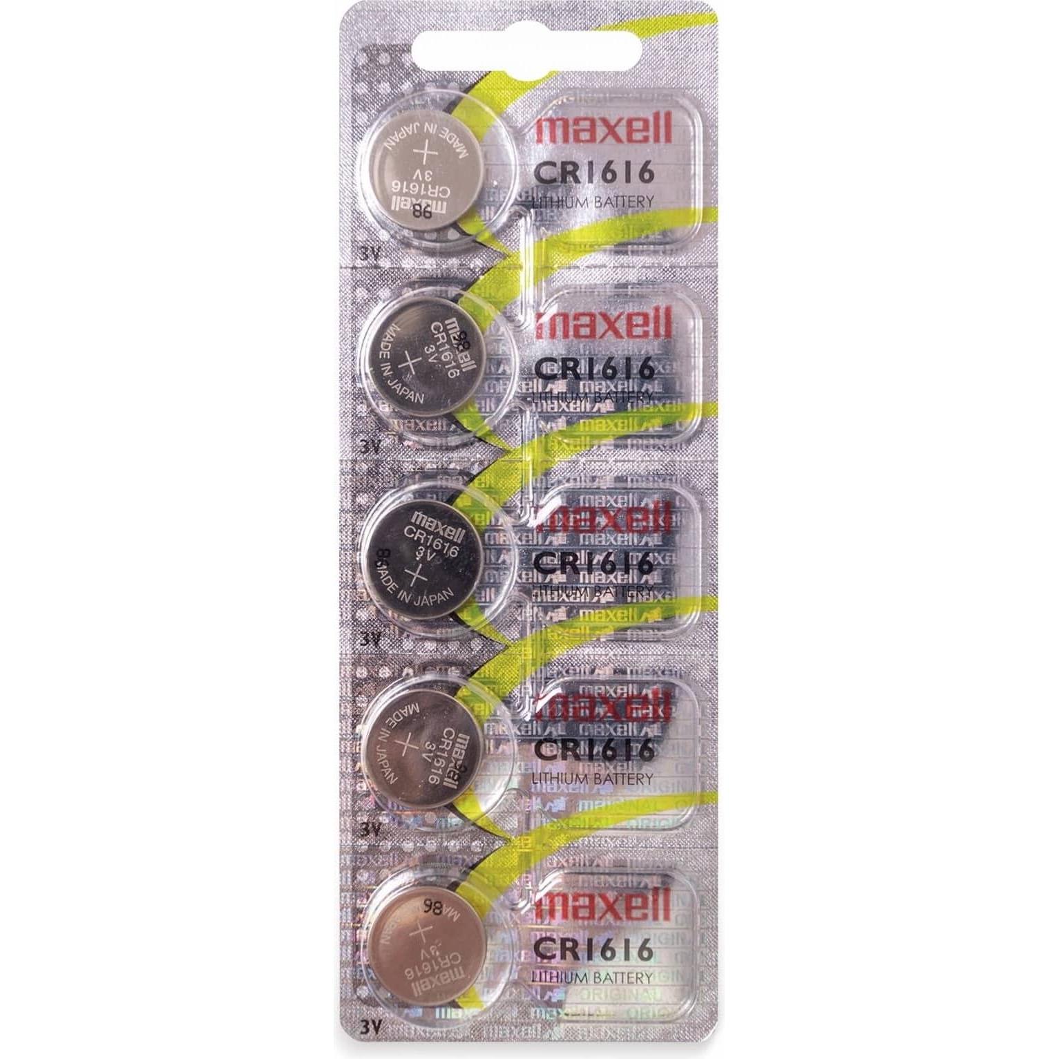 Maxell Pila a bottone CR1616 (5 pz., CR1616, 55 mAh), Batterie + pile