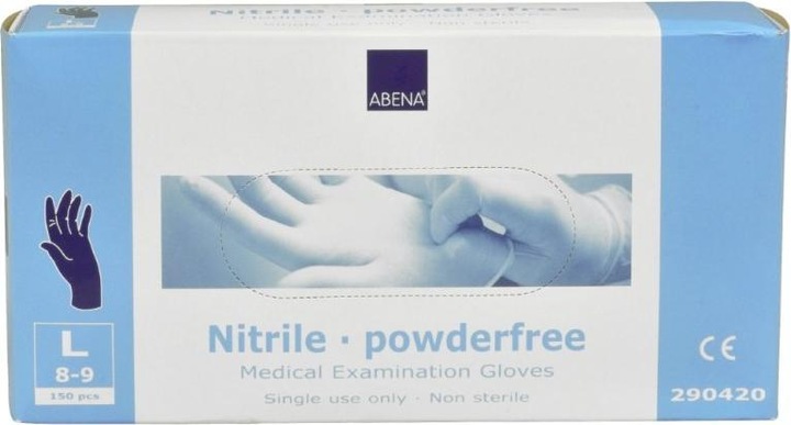 Actual product image Abena Examination glove nitrile powder-free (L)