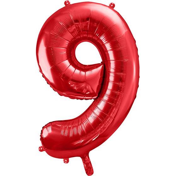 Partydeco Folienballon Zahl 9