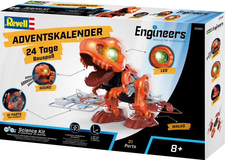 Actual product image Revell Advent Calendar Engineers Electric T.Rex