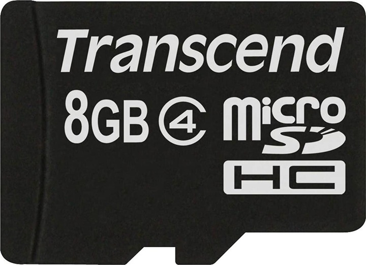 Produktbild Transcend Flash-Speicherkarte 8GB Micro SDHC, C4 (8 GB, microSDHC)