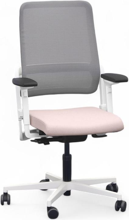Sitag Bürostuhl SitagXilium Mesh swissmade mit 4D Armlehnen, Rosa, Neu (45 - 58 cm)