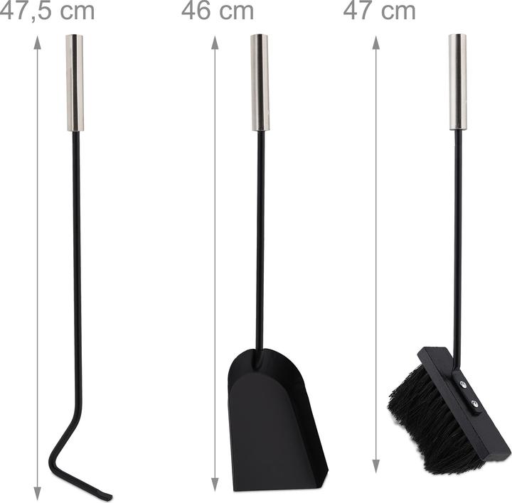 Actual product image Relaxdays Fireplace set (20 x 20 x 55 cm)