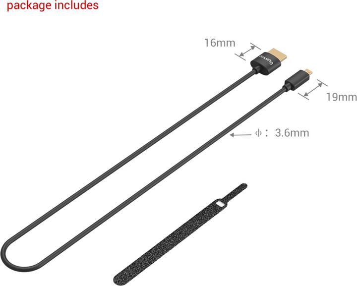 Produktbild SmallRig HDMI – Micro HDMI (0.55 m, HDMI)