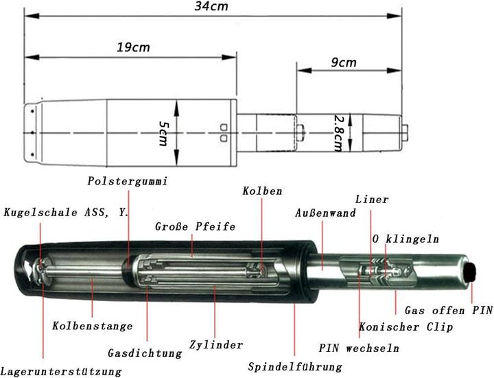 Image du produit Zrebzyr Vérin à gaz