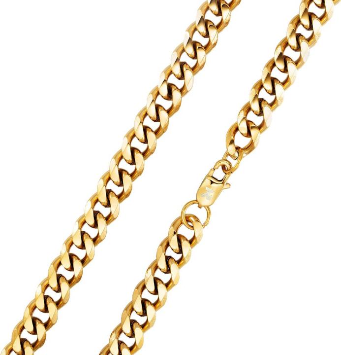 Produktbild K12 - Gold Cuban Chain - 10.5 mm (ohne Messing, Chirurgenstahl 316L)