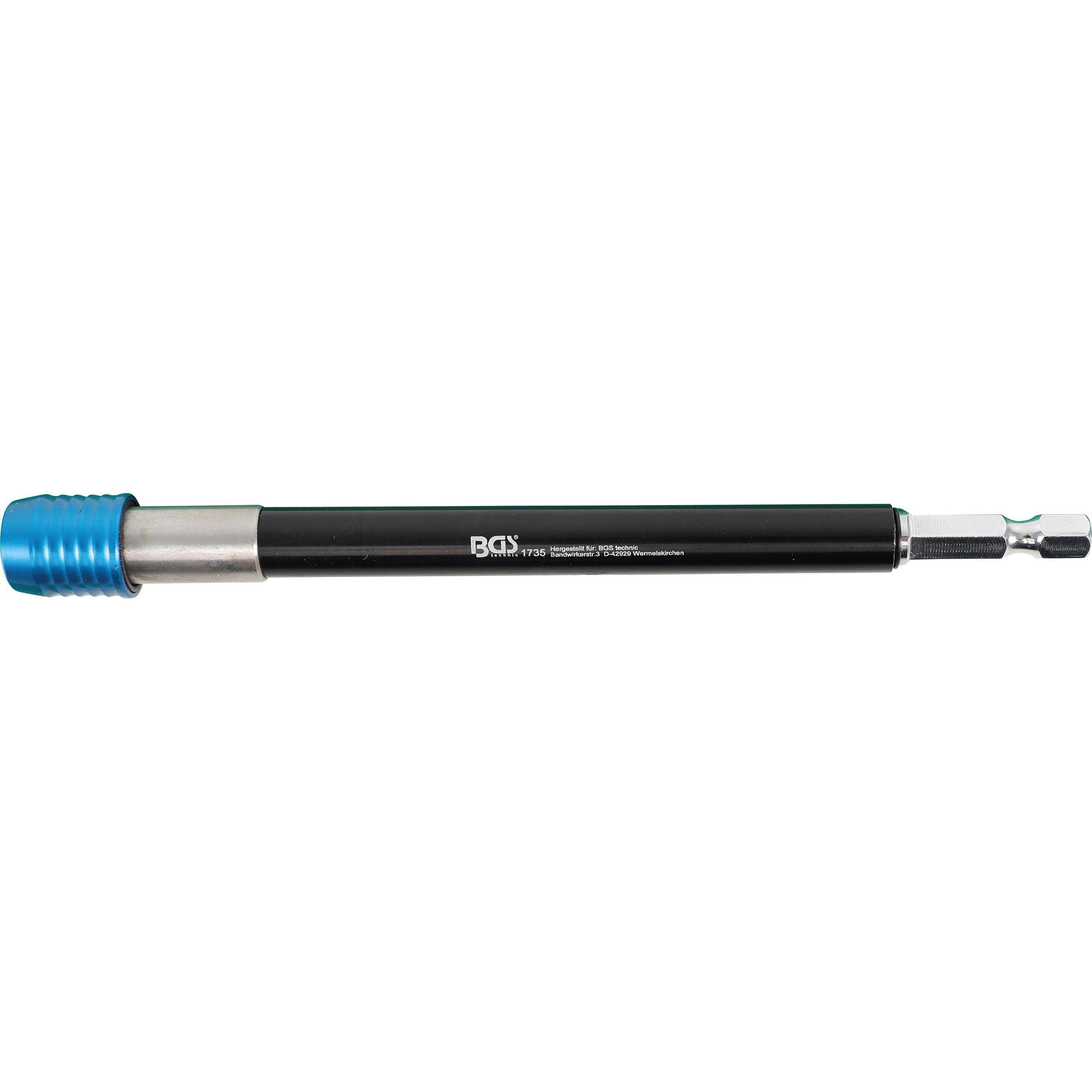 BGS, Steckschlüssel + Stecknuss, Automatischer Bithalter Abtrieb Innensechskant 6,3 mm (1/4") 150 mm