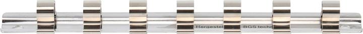 Actual product image BGS Socket Rail with 7 Clips 10 mm (3/8")