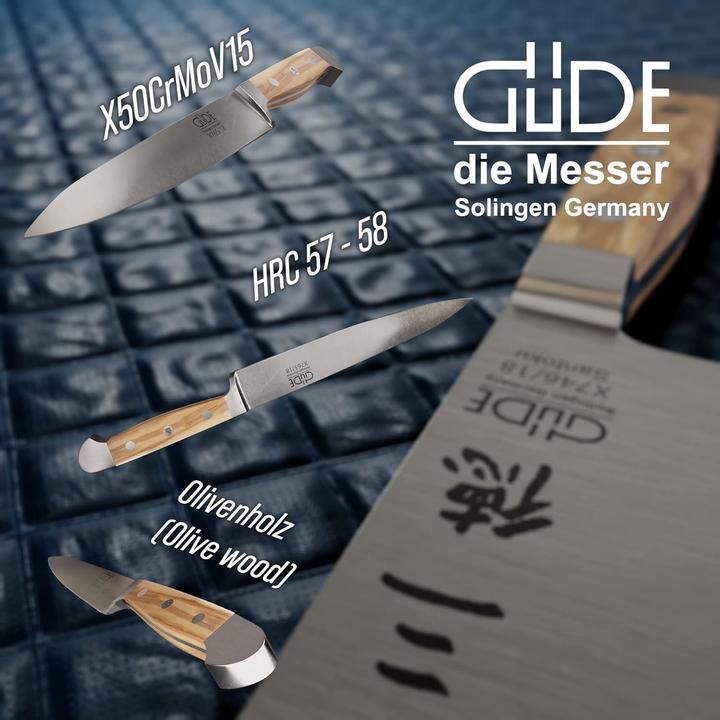 Immagine prodotto Güde Solingen Alpha Filetto coltello 16 cm oliva (18 cm)