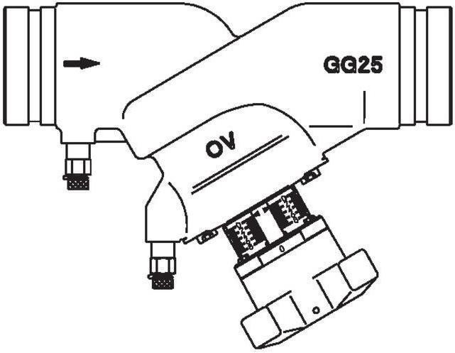 Actual product image Oventrop OV Line regulating valve Hydrocontrol VGC PN 25 GG DN 125 Roll groove connection 141.3mm