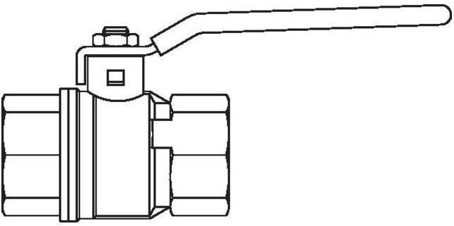 Actual product image Oventrop OV Ball valve EZB with lever handle DN 50, 2" IT