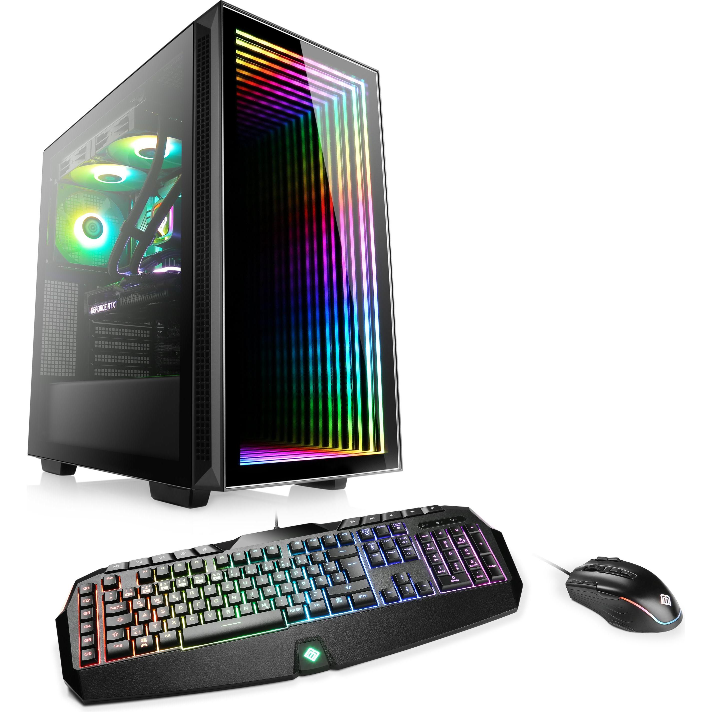 CSL Gaming PC M10410 (AMD Ryzen 7 7800X3D, 32 GB, 2000 GB, Radeon RX 7900 XT), PC, Schwarz